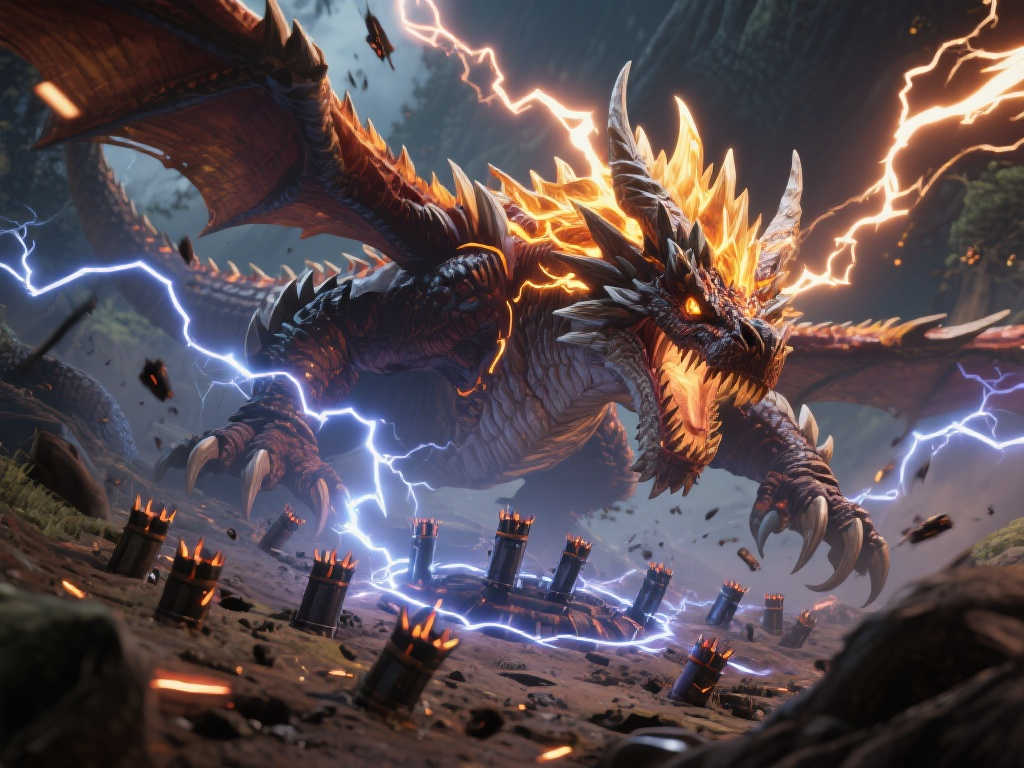 《怪物猎人：荒野》＂历战王＂煌雷龙引争议：遍地雷霆成玩家噩梦！